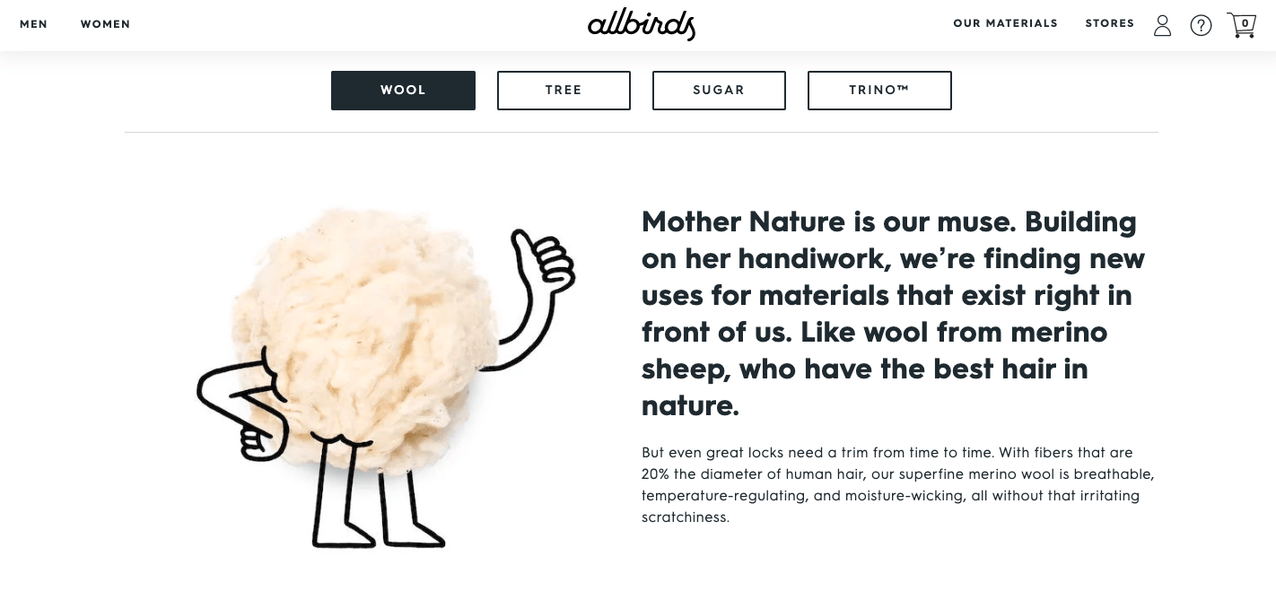 allbirds-materials-our-story-brand-voice